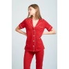 Kadın Kırmızı Deluxe Pijama Takımı