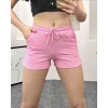 Kadın Pembe Penye Şort