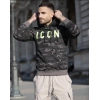 Kamuflaj Desenli Kapüşonlu Erkek Sweatshirt