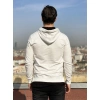 Michel Erkek Beyaz Kapşonlu Sweatshirt