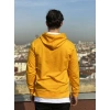 Mike Erkek Sarı Kapşonlu Sweatshirt