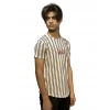 Tucker Erkek Haki Çizgili T-shirt