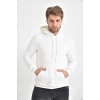 Tulnn Şardonlu Kapüşonlu Erkek Sweatshirt Beyaz