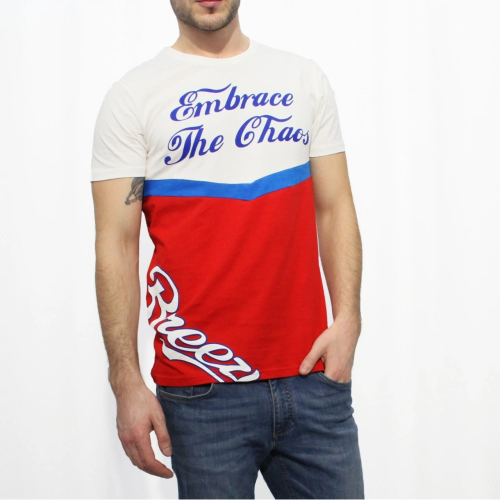 Angel Erkek Beyaz-Kırmızı Tshirt