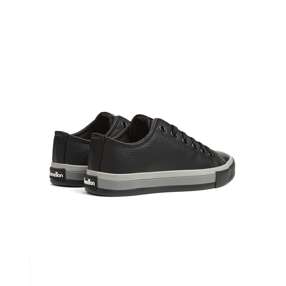 Benetton Çocuk Siyah Deri Spor Ayakkabı