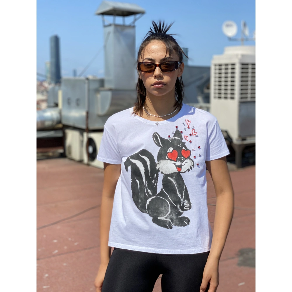 Bessie Kadın Kadi Baskılı T-shirt