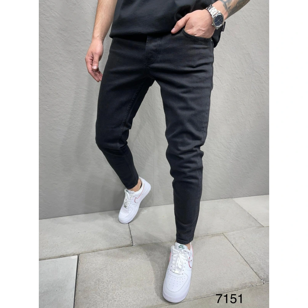 Erkek Düz Siyah Pantolon