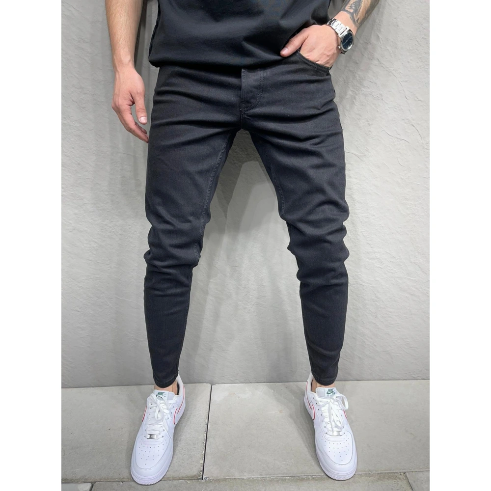 Erkek Düz Siyah Pantolon