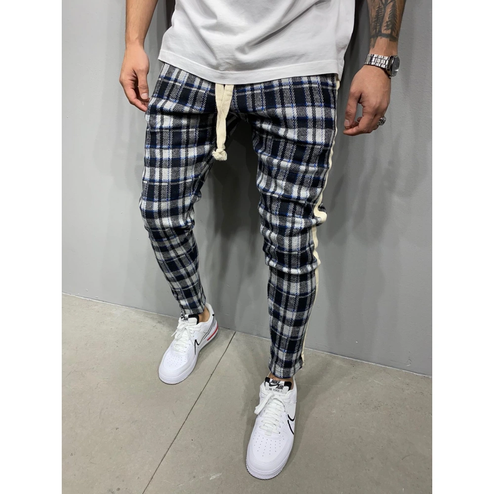 Erkek Ekose Jogger Pantolon