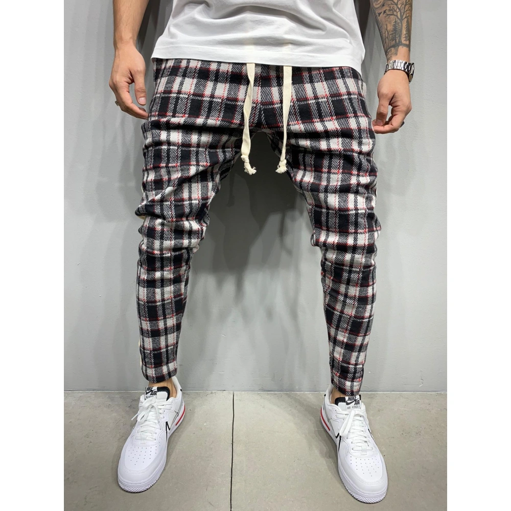 Erkek Ekose Jogger Pantolon