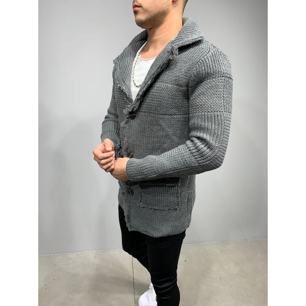 Erkek Gri Hırka Ceket