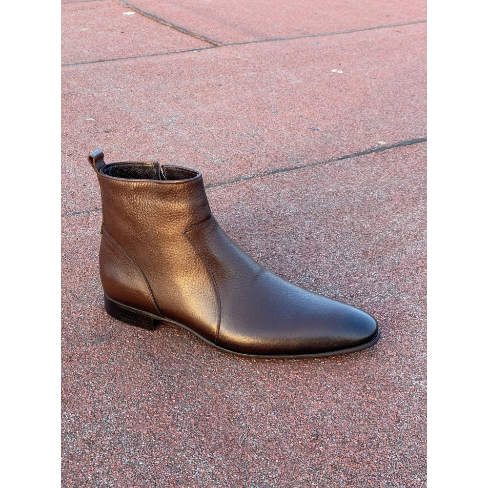 Erkek Kahverengi Deri Bot