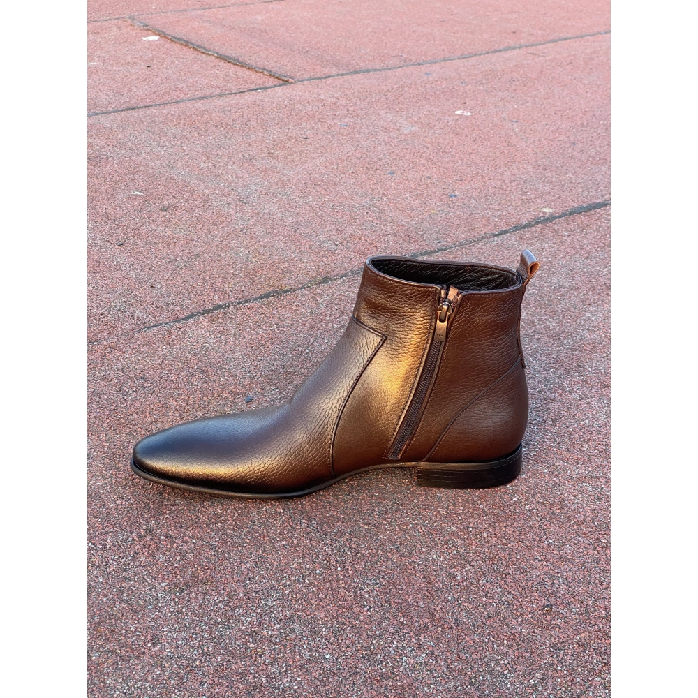 Erkek Kahverengi Deri Bot