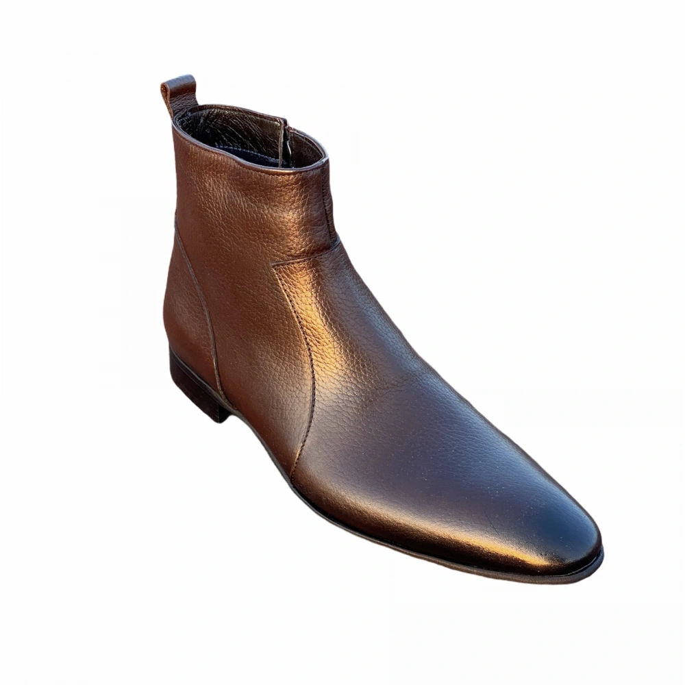 Erkek Kahverengi Deri Bot