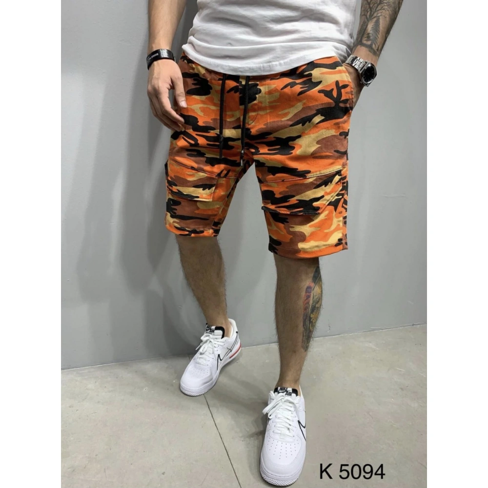 Erkek Kamuflaj Renkli Şort