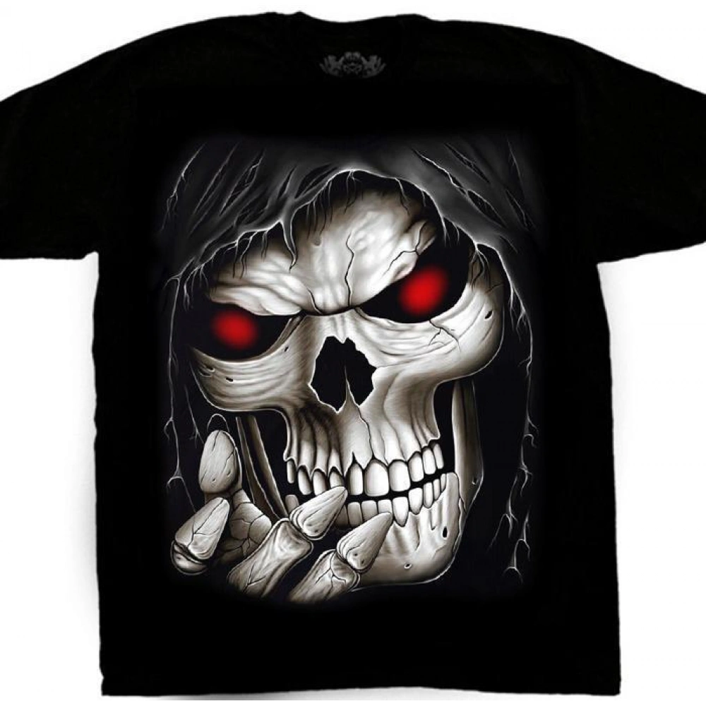 Erkek Kurukafa Baskılı T-shirt