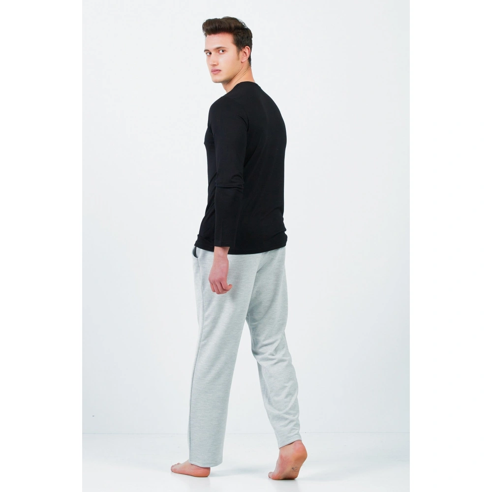 Erkek Siyah King Pijama Takımı