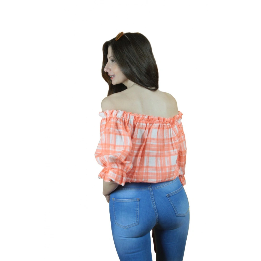 Joanne Kadın Orange Fırfırlı Bluz