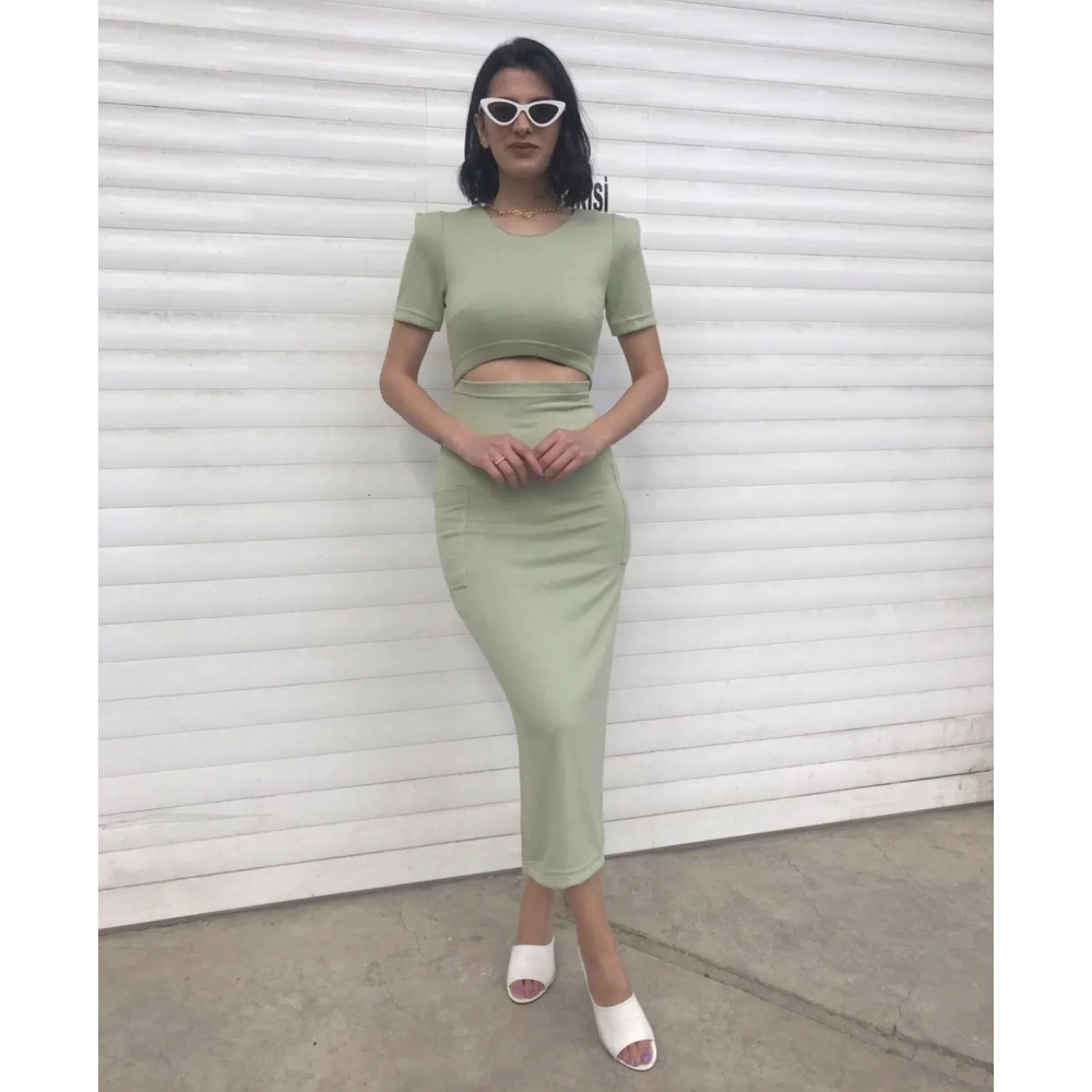 Kadın Mint Yeşil Elbise