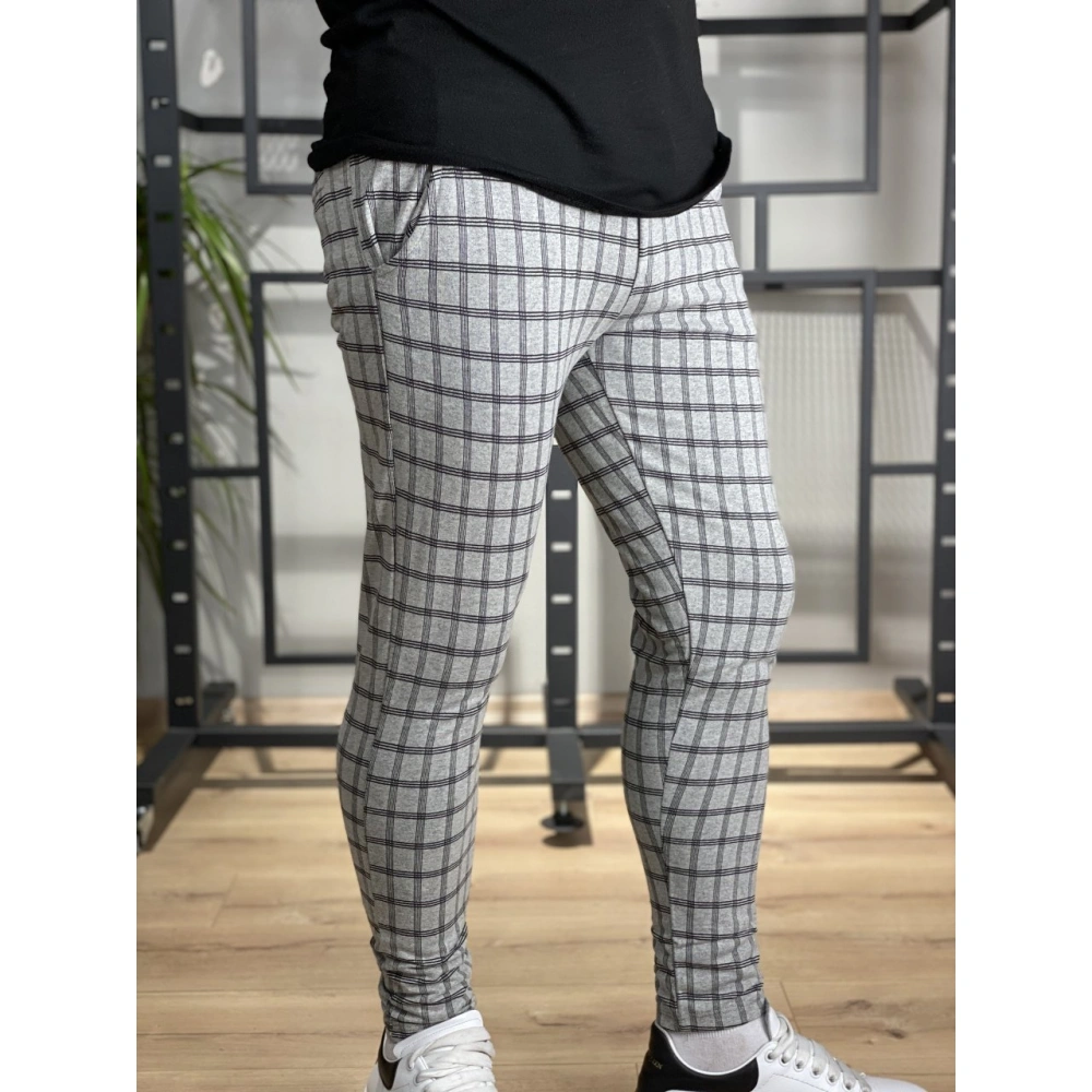 Shayne Erkek Kareli Jogger Pantolon