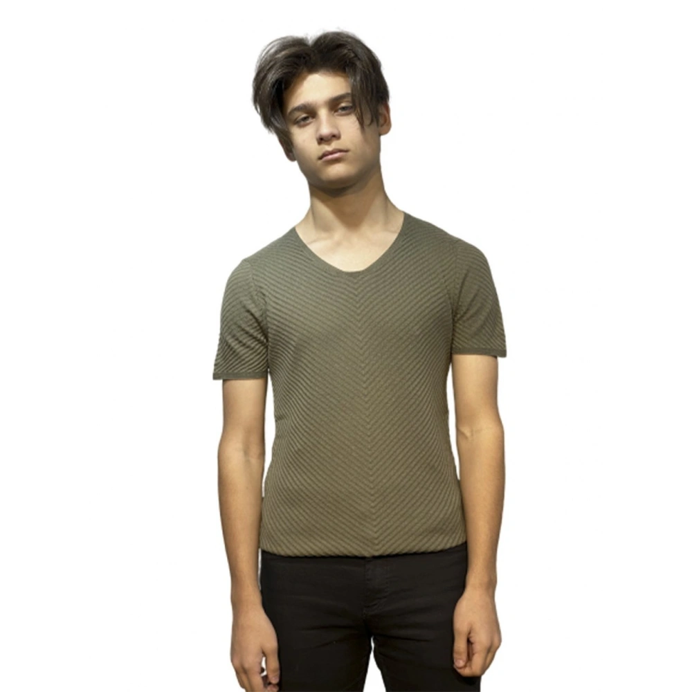 Tristan Erkek Haki Triko T-shirt