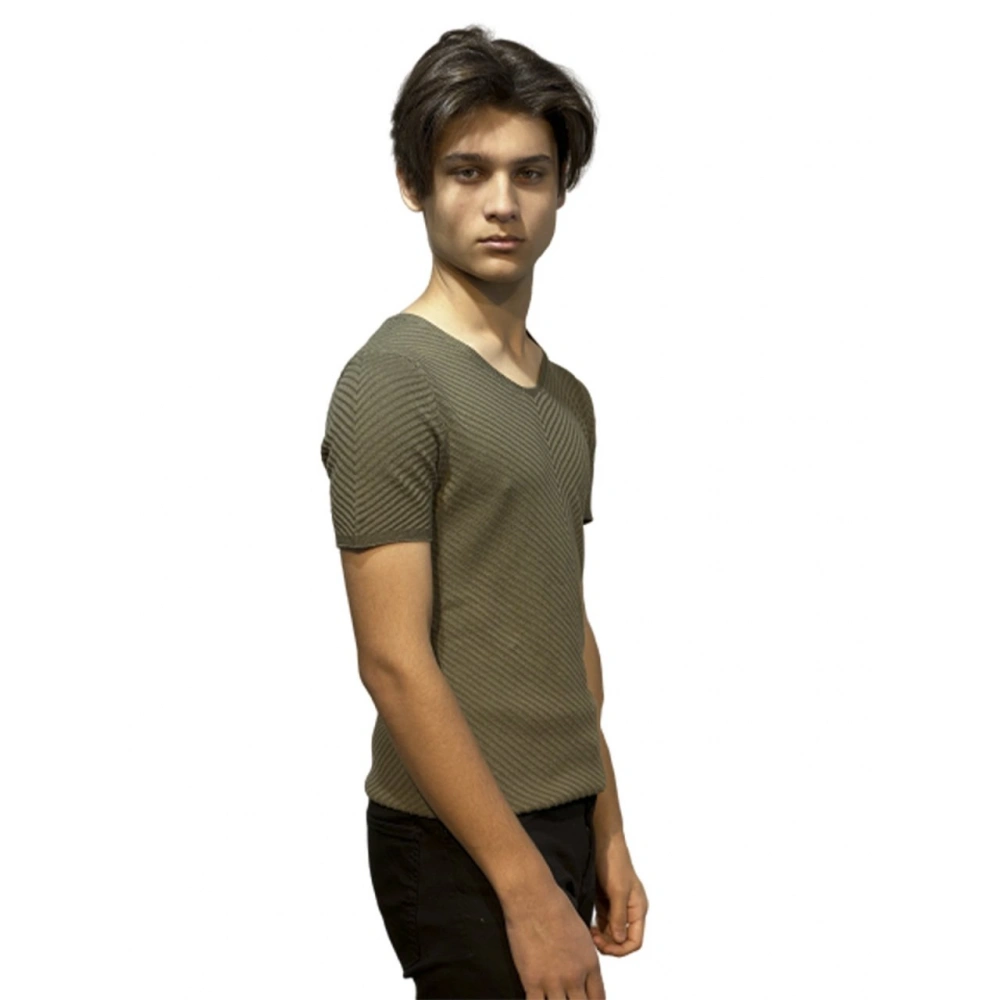 Tristan Erkek Haki Triko T-shirt