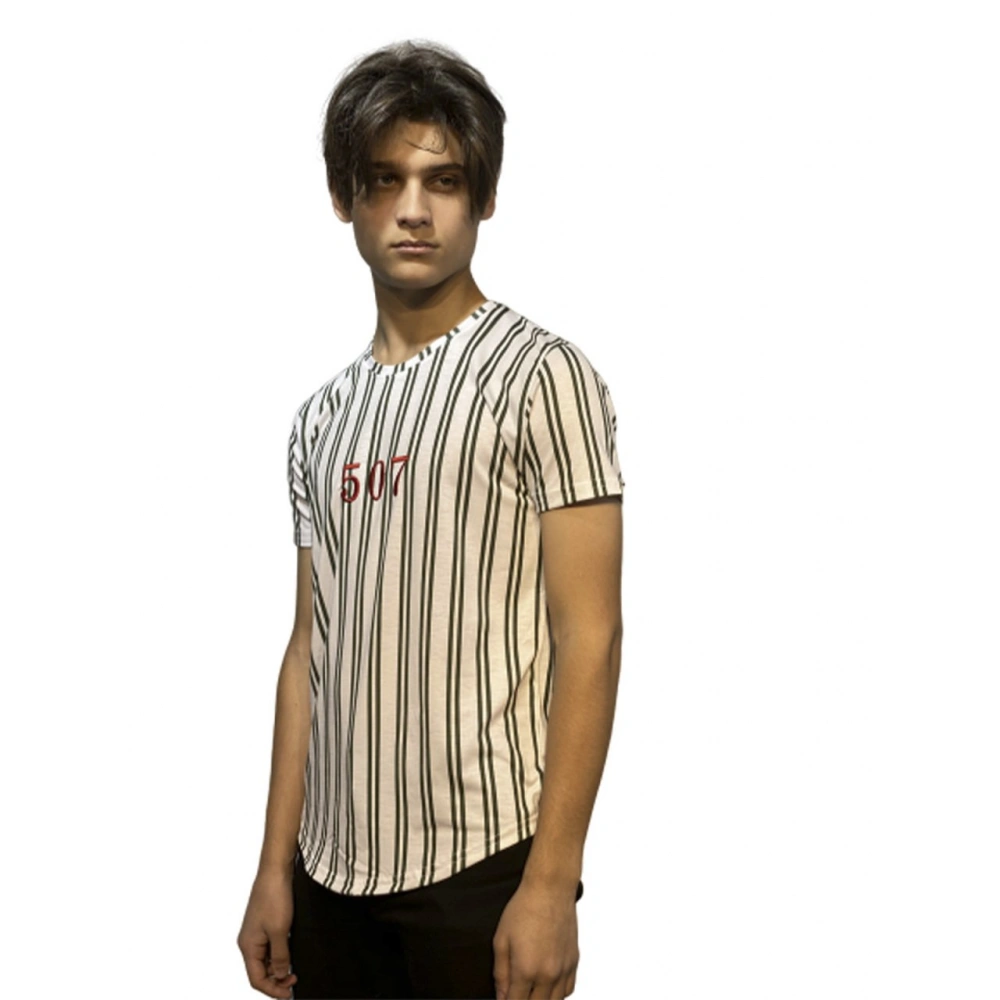 Tucker Erkek Haki Çizgili T-shirt