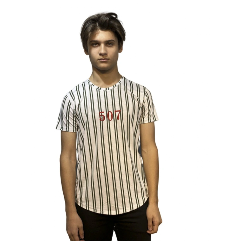 Tucker Erkek Haki Çizgili T-shirt