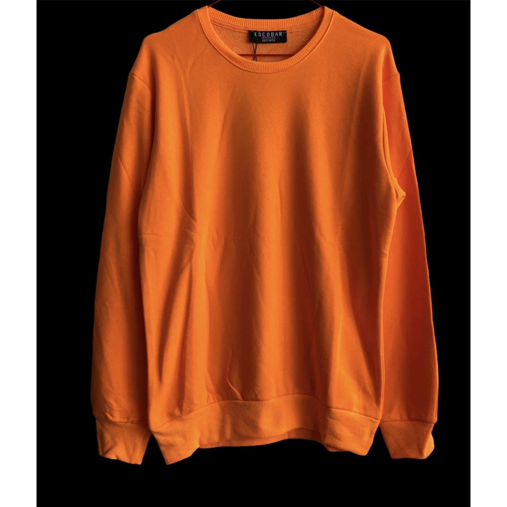 Turuncu Neon Erkek Sweatshirt