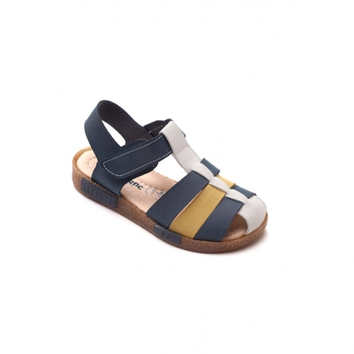 Erkek Çocuk Lacivert-Sarı Sandalet