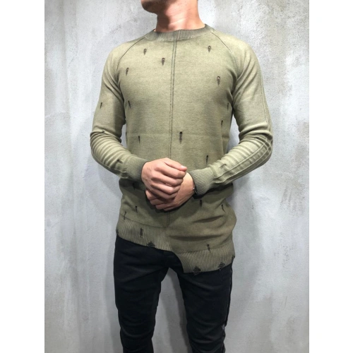 Erkek Haki Trend Kazak