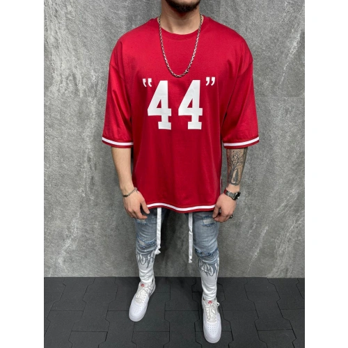 Erkek Kırmızı Stil T-shirt