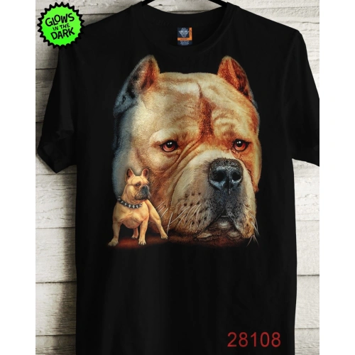 Erkek Köpek Baskılı T-shirt