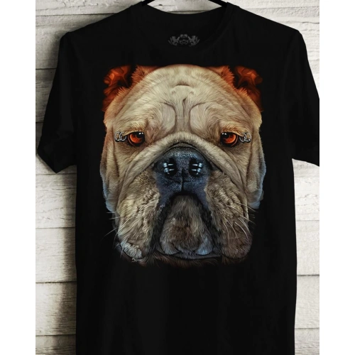 Erkek Köpek Baskılı T-shirt