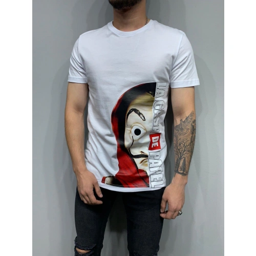 Erkek La Casa De Papel Baskılı T-shirt