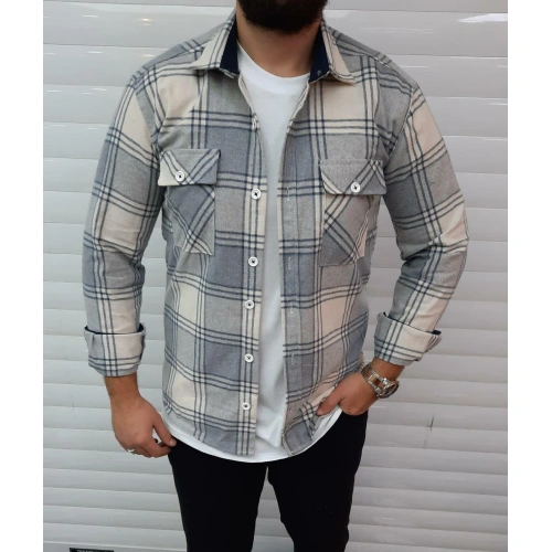 Erkek Oduncu Gömlek Dar Kalıp