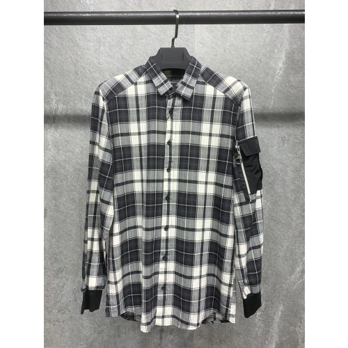 Erkek Siyah Kareli Cep Detaylı Gömlek