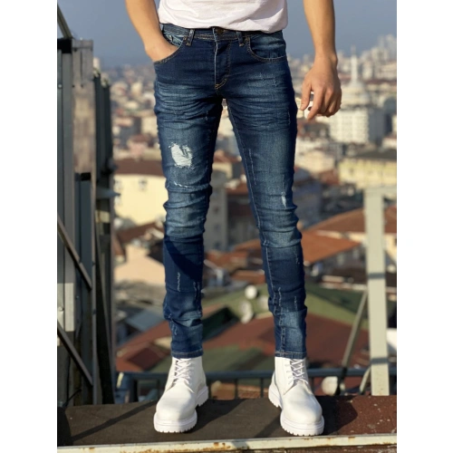 Merritt Koyu Lacivert Erkek Jean Pantolon