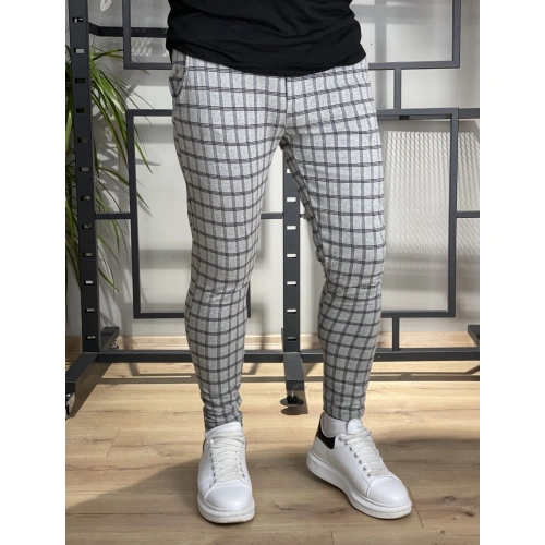Shayne Erkek Kareli Jogger Pantolon