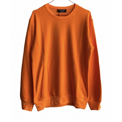 Turuncu Neon Erkek Sweatshirt