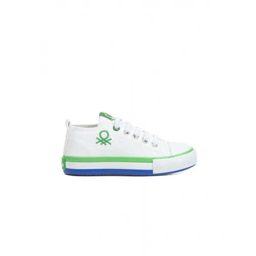 Benetton Çocuk Spor Ayakkabı Beyaz - Yeşil