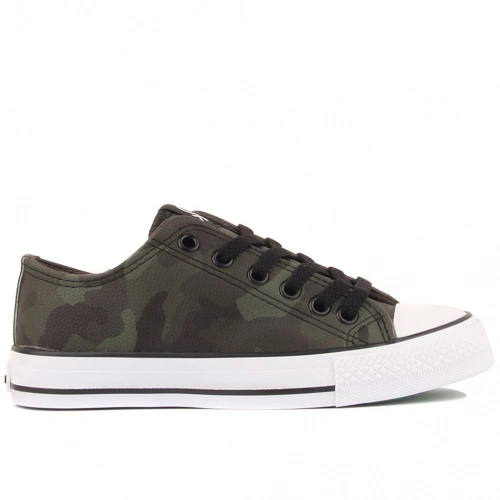 Benetton Erkek Yeşil Kamuflaj Spor Ayakkabı