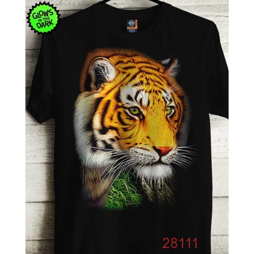 Erkek Kaplan Baskılı T-shirt