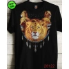 Erkek Aslan Baskılı T-shirt