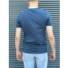 Erkek Basic Yuvarlak Yaka Lacivert T-shirt