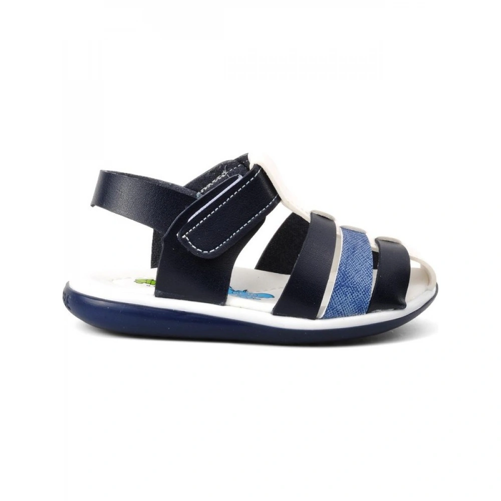 Erkek Mavi-Beyaz Çocuk Sandalet
