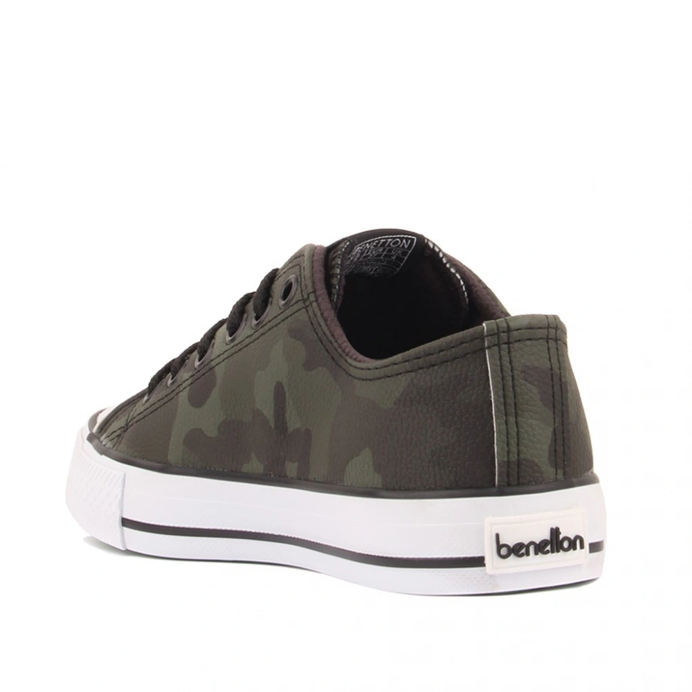 Benetton Erkek Yeşil Kamuflaj Spor Ayakkabı