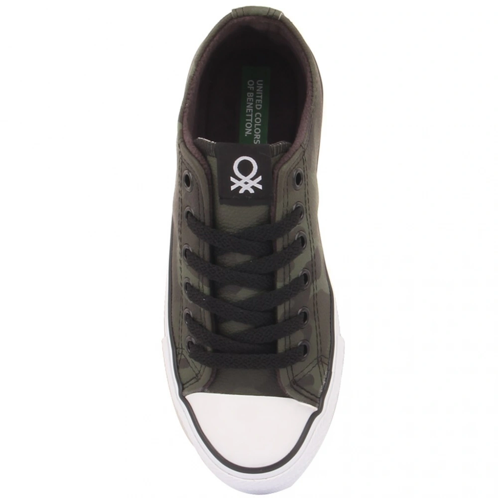 Benetton Erkek Yeşil Kamuflaj Spor Ayakkabı