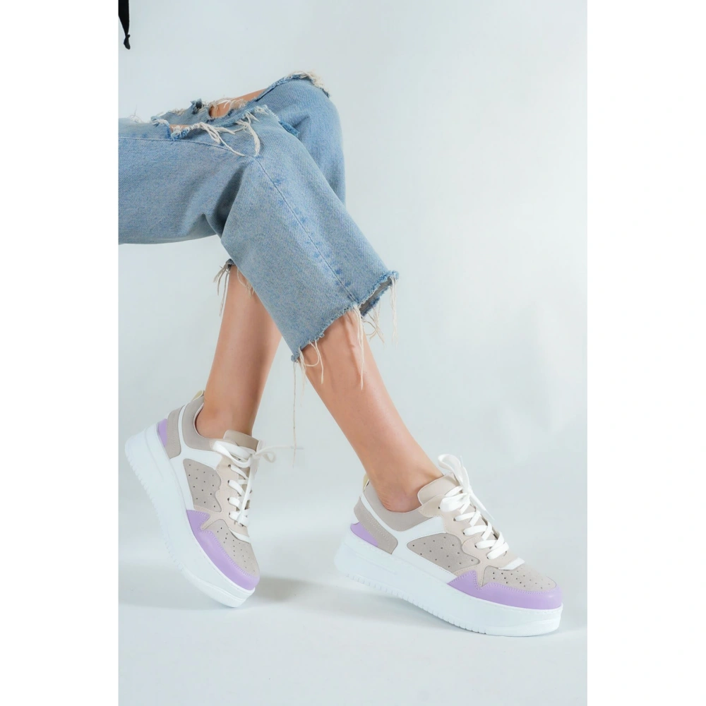 Kadın Gri Lila Spor Ayakkabı