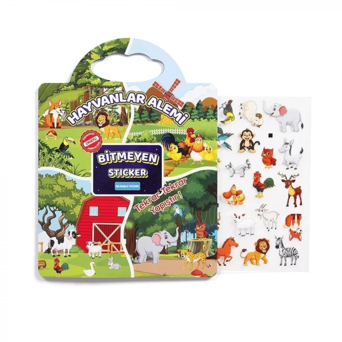 Bitmeyen Sticker Kitabım Tekrar Tekrar Kullanılabilen Stickerlar - 3lü Set - Pedagog Psikolog Onaylı